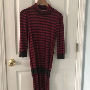 Juicy Couture mock neck striped dress